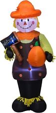 Thanksgiving Scarecrow Pumpkin Airblown Inflatable Decor LED BlowUp Autumn Fall picture