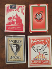 Set of 4 Card Decks: Magic Castle, Davenports Centenary, Phoenix & Gemaco picture