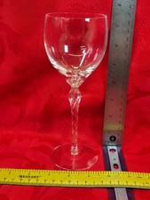 Lenox Aria Wine Glass Goblet Hand Finished Elegant Twisted Stem 7 3/4