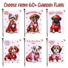 Valentine's Day Gift Pet Photo Outdoor Garden Flag Personalized 12.5x18