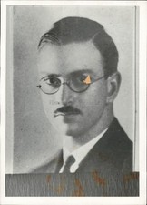 1932 Press AW Gilbert Business Man Glasses Photo picture