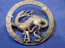 WWI FRENCH TANKER'S BADGE INSIGNIA SALAMANDER 1918 Tank Artillerie Speciale picture