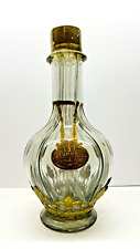 Vintage Heavy Hand Blown French Chastenet Freres Four Chamber Liquor Bottle picture