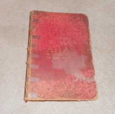 ANTIQUE 1922 THE TIMES LONDON SURVEY WORLD ATLAS BOOK MAPS 140 PLATES AS IS picture