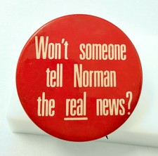 Rare 1969 Norman Mailer NYC Mayoral Campaign Button - Vintage Anti-Mailer Satire picture