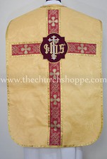 Chasuble Fiddleback Vestment & mass set ,Vestment fiddleback,Yellow picture
