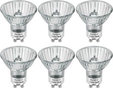 SerBion GU10 Halogen Light Bulbs for Candle 6 Count (Pack of 1), Warm White picture