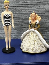 Barbie Collector Series Ornaments Hallmark Keepsake 2 Pack 1994 picture