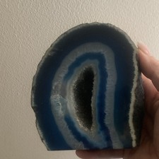 Blue Agate Geode With Druzy picture