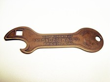 Circa 1910 Fresno Brewing Company Brass Opener, California picture