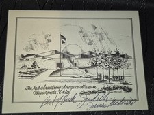 VTG Neil Armstrong Aerospace Museum Wapakoneta OH Signed Artist James McBride picture