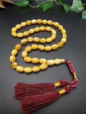 Amber Dust Miske Islamic Rosary Prayer 45 Beads Misbah مسباح  تراب كهرب picture
