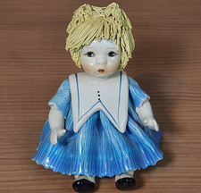 Viintage Italy Handmade Spaghetti Hair Porcelain Figurine Signed Zampiva picture