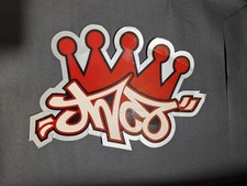 Vintage 2000 JNCO Jeans Crown Promo Display Paper Tag Graphic Print USA picture