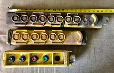Lot of 3 Large Push Button Stations Joy Hubbell - Parts picture