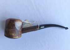 UNSMOKED Vintage Ropp Air-Dry Cherrywood Sitter Poker Pipe France 805 NOS Tag picture