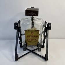 Vintage Metal Pouring Stand Bottle Tilt Amaretto Di Saronno Originale picture