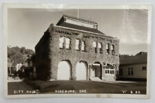 Postcard OR City Hall Building Covered In Ivy Roseburg RPPC picture