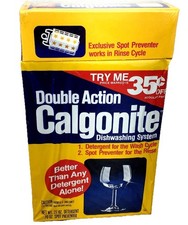 Vintage Calgonite Detergent Dish Washer Soap 80s Kitchen Prop Advertising Box picture