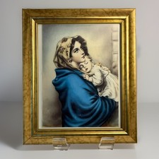 Framed 'Madonna of the Streets' Religious Print in Gilt Wood Frame picture