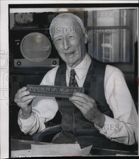 1954 Press Photo Baseball's old timer Connie Mack at his office - nes38241 picture
