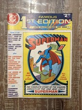1979 DC COMICS FAMOUS 1ST EDITION LIMITED COLLECTORS' C-61 SUPERMAN VINTAGE VF- picture