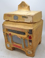 Antique Papiermache Tribal Storage Box Original Old Hand Crafted picture