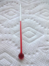 ONE 4 INCH  GLASS REPLACEMENT THERMOMETER TUBE WITH RED LIQUID picture