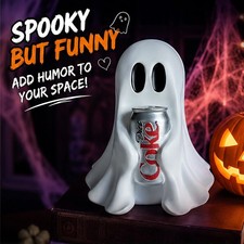 New Funny COCA-COLA Ghost Figurine Holding Diet cock Can Halloween (No drinks) M picture