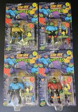 1994 Playmates Star Trek Teenage Mutant Ninja Turtles Complete 4 Figure Set MOC picture