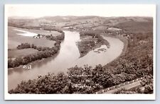Postcard RPPC Aerial View Susquehanna River Alleghany Mountains Pennsylvania PA picture