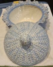 Lace Crochet Covered Candy Dish 9