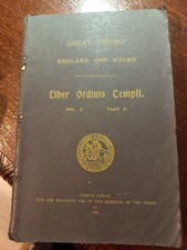 1943 Great Priory England and Wales Liber Ordinis Templi Freemasonry masonic/437 picture