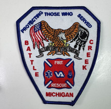 Battle Creek Veterans Affairs Medical Center Michigan Fire Rescue MI Patch R6 picture