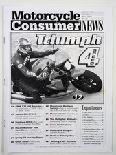 Motorcycle Consumer News Magazine May 2003 Triumph 4 speed BMW R1150R Ducati 900 picture