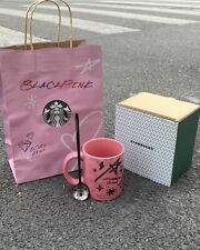 Starbucks New Blackpink Barbie Pink Coffee Mug Cup +Spoon/ Box/Gift Bag Gift picture