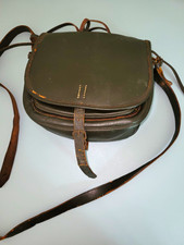 Vintage Leather Cross-body Motorcycle Satchel Bag picture