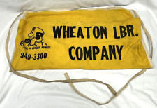 Vintage Wheaton Lumber Co. Wheaton, MD. Old Maryland Advertising Cloth Apron picture