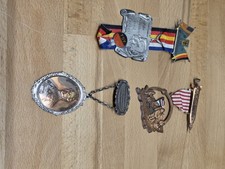 Vintage 1974 German Volksmarsch Medals Lot - Prince Albert, Moon Landing, JFK picture