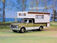 1968 68 Chevy C10 C20 Pickup Truck Camper Classic Model Gold picture