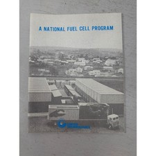 Vintage 1975 A National Fuel Cell Program Booklet United Technologies Brochure picture