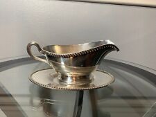 Vintage Poole Silver Co./Geirgian Pls 1014 Silverplate Gravy Sauce Boat picture