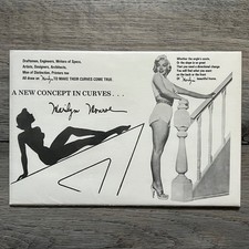 1956 Marilyn Monroe Drawing Aid Drafting Template Protractor Stencil Sealed picture