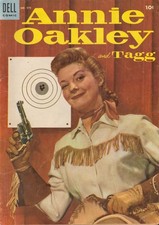 47925: DELL COMICS ANNIE OAKLEY AND TAGG #575 F+ Grade picture