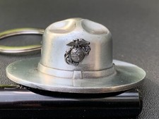 USMC Marine Corps campaign hat keychain, drill instructor, Parris Island picture
