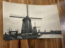 Lot 8 Vintage Netherlands Utrecht Windmill Postcards 1946 Divided Back Overprint picture
