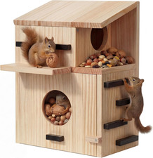 Large Wooden Squirrel House Outdoor,Squirrel Nesting Box picture