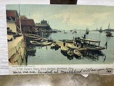Marblehead, MA - Tucker Wharf Ferry Landing - c1909 - Vintage Postcard picture