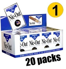 NIC OUT 20 pack Cigarette Filters 600  Reusable Tips Filter Out Tar  NG picture