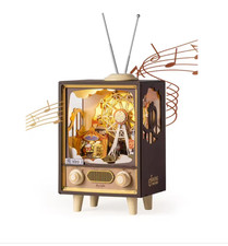 Rolife Sunset Carnival Ferris Wheel 3D Wooden Music Box with Light picture